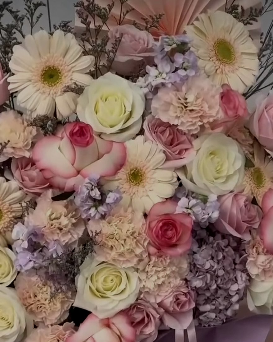 A grand opening flower stand.